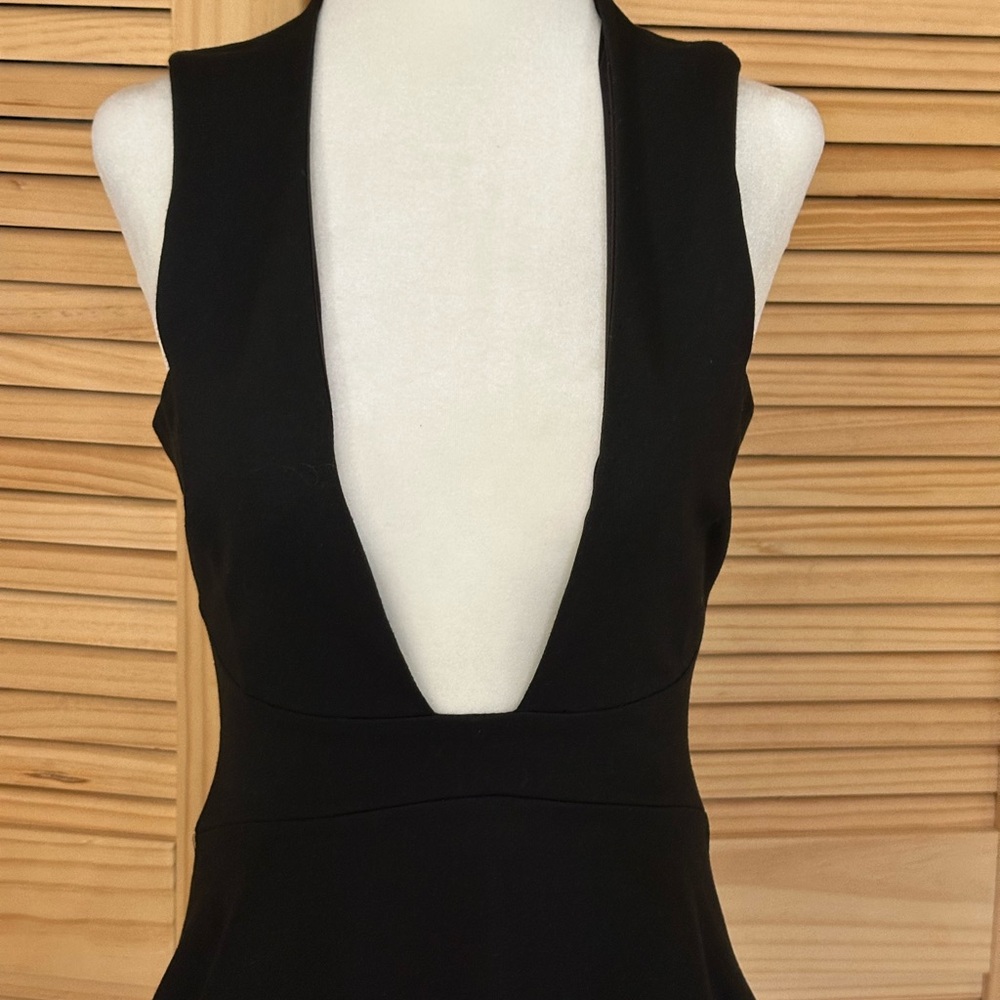 bec + bridge Black Backless Top